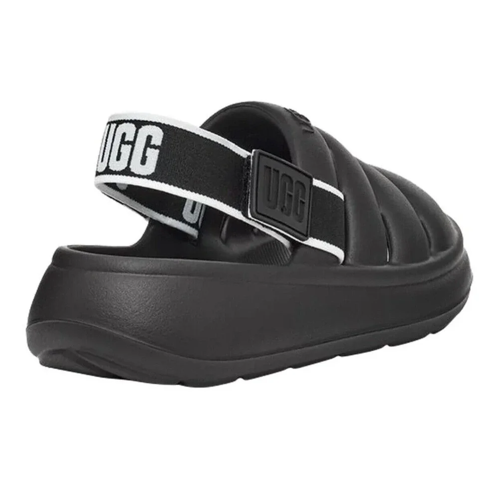 UGG‎ Toddlers Sport Yeah Sandals Black Toddler Kids Size 13 Black W/ B/W Strap